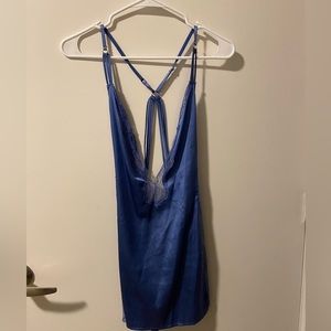 VINTAGE. Victoria’s Secret blue slip dress